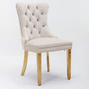 Nikki Collection Modern Tufted Velvet Upholstered Dining Chairs - Set of 2