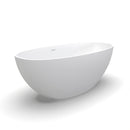 61 Inch Small Size Artificial Stone Solid Surface Freestanding Bathroom Bathtub