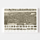 Vintage Map of Haverhill, Massachusetts 1914