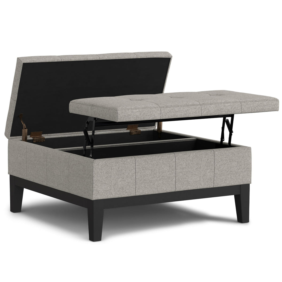 Dover - Multifunctional Lift Top Coffee Table Storage Ottoman, photo 9 of 40