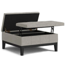 Dover - Multifunctional Lift Top Coffee Table Storage Ottoman by Unique Piece Furniture