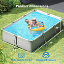 690/978/1158/1617 Gal Outdoor Family Swimming Pool with Metal Frame by LJGDeals