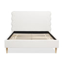 Stockholm - Modern Wavy Headboard Platform Bed by HouseOfZazla