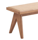 Velentina - Rattan Bench in Natural Finish