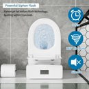 1 Piece Toilet With Dual Flush & Rimless Bowl - Glossy White by HouseOfZazla