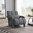 Modern Upholstered Accent Chair, Comfortable Fabric With A Pillow For Living Room by HouseOfZazla