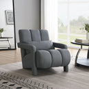Modern Upholstered Accent Chair, Comfortable Fabric With A Pillow For Living Room by Unique Piece Furniture