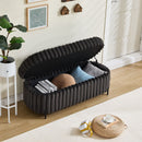Flip Top Storage Bench With Metal Legs by HouseOfZazla