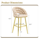 Bubble, Ball Chain Tufted Bar Chairs For Kitchen Island & Home Bar (Set of 2) by HouseOfZazla