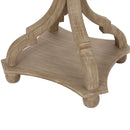 French Country Accent Table With Hourglass Design - Natural by HouseOfZazla