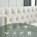 Upholstered Couch Sofa With Button Tufting For Living Room by HouseOfZazla