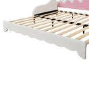 Extending Daybed With LED Lights, Modern Upholstered Princess Daybed With Crown Headboard by HouseOfZazla