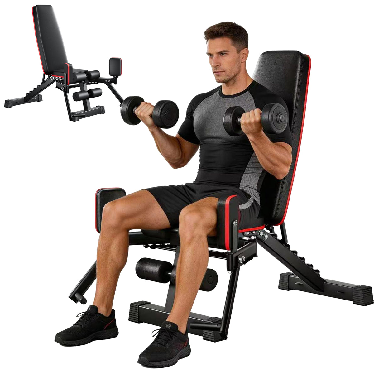 2-in-1 Weight Bench for Home Gym, photo 2 of 10
