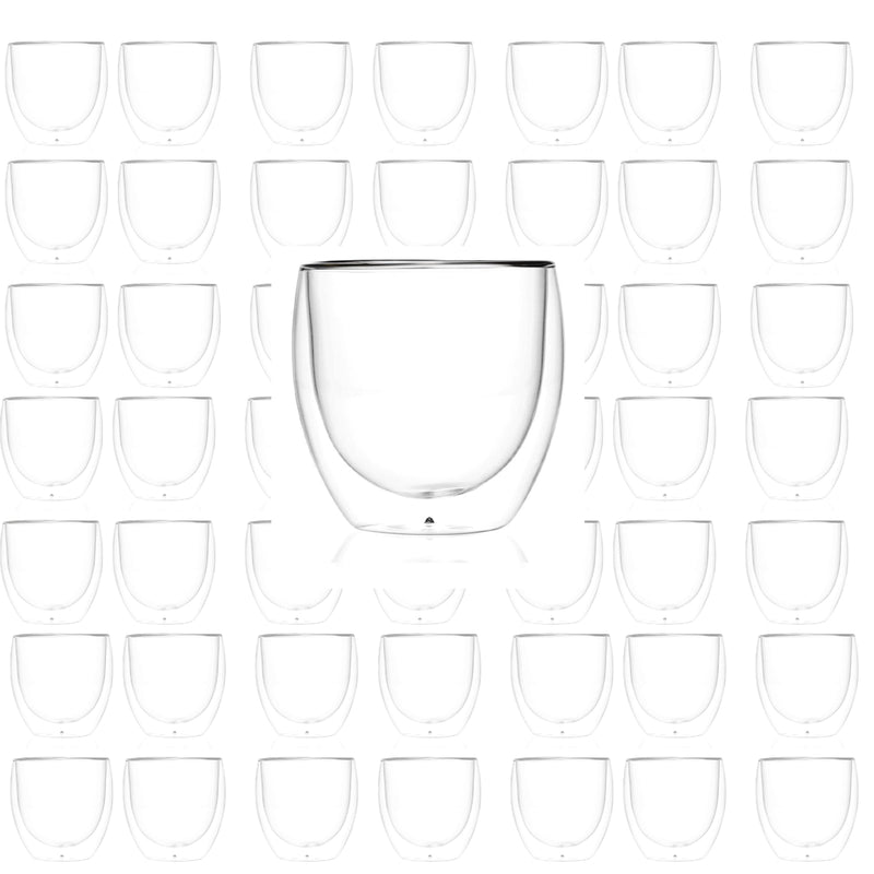 Double Wall Glass Coffee Mugs Cups  -8.5oz/12oz