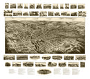 Vintage Map of Bristol, Connecticut 1906