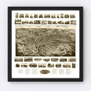 Vintage Map of Bristol, Connecticut 1906