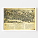 Vintage Map of Derby, Connecticut 1920