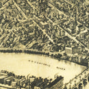 Vintage Map of Derby, Connecticut 1920