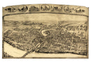 Vintage Map of Thompsonville - Enfield, Connecticut 1908