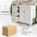 Bathroom Vanity With Sink, Soft Close Doors, Adjustable Shelves by HouseOfZazla