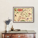Vintage Map of Hartford, Connecticut 1927