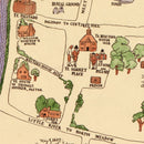 Vintage Map of Hartford, Connecticut 1927