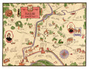 Vintage Map of Hartford, Connecticut 1927