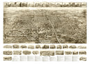 Vintage Map of Manchester, Connecticut 1914
