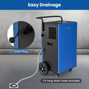 215 Pints 8000 Sq.Ft Commercial Dehumidifier For Home and Basement with 24H Timer-Blue by LJGDeals