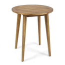 Stamford Modern Outdoor Bistro Table with Water-Resistant Teak by HouseOfZazla
