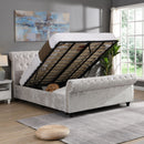 Hartfried - Queen Size Upholstered Storage Bed - Beige by Unique Piece Furniture