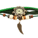 Bohemian Angel Wing Leather Watch