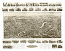 Vintage Map of Naugatuck, Connecticut 1906