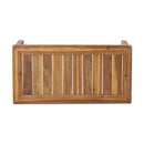 Acacia Wood Loveseat And Coffee Table Set With Cushions by HouseOfZazla