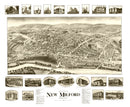 Vintage Map of New Milford, Connecticut 1906