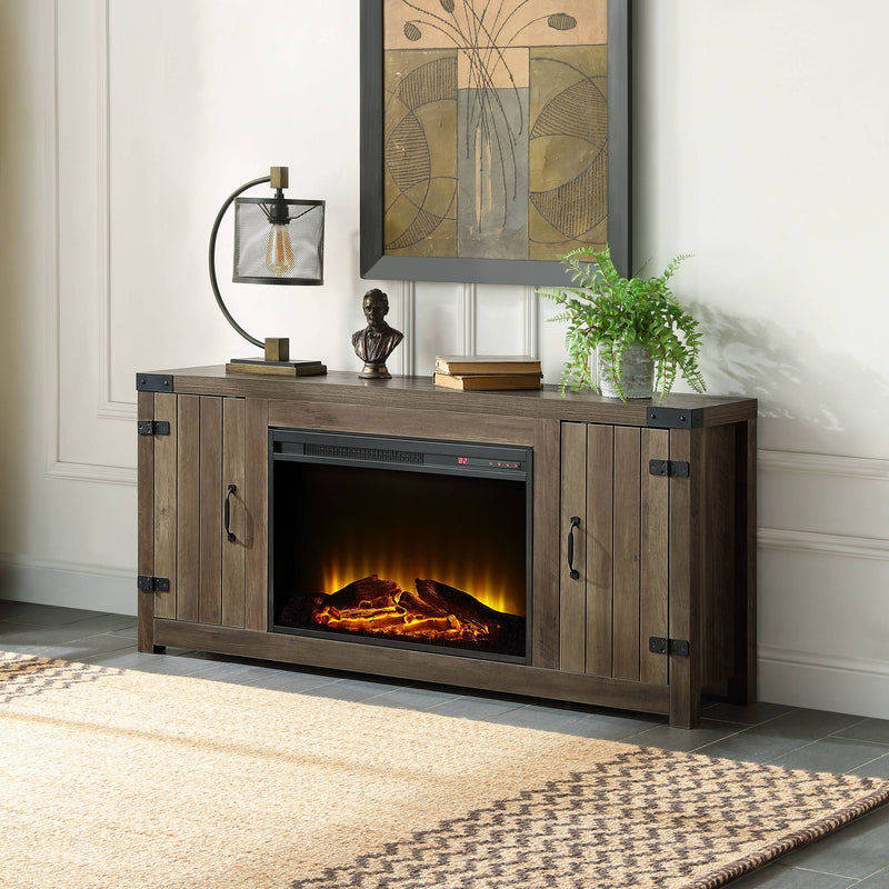 Tobias - Fireplace - Oak / Rustic, photo 2 of 6