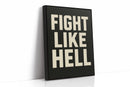 Fight Like Hell Gritty Bold Poster