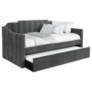 Pressley - Twin Daybed With Trundle - Charcoal by HouseOfZazla