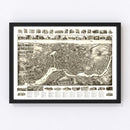 Vintage Map of Norwich, Connecticut 1912