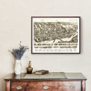 Vintage Map of Shelton, Connecticut 1919