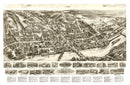 Vintage Map of Shelton, Connecticut 1919