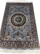 Hand-Knotted Parak Rug – Gray, 40” x 60” | Afghan Wool Rug