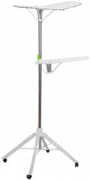 Extra Capacity Garment & Clothes Drying Rack, Adjustable-Height, 120 Pieces of Clothes, Stainless Steel, 4 Caster Wheels by CozyNest Decor