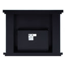 Noralie - LED Electric Fireplace - Mirrored & Faux Diamonds
