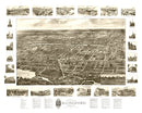 Vintage Map of Wallingford, Connecticut 1905