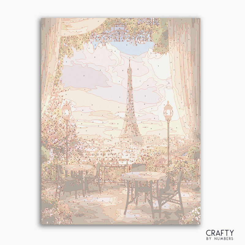 Eiffel Café Sunset