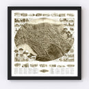 Vintage Map of Winsted, Connecticut 1908