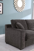 Celine - Corner Sectional Sofa With Right Facing Chaise, Cupholders, And Charging Ports - Gray by HouseOfZazla
