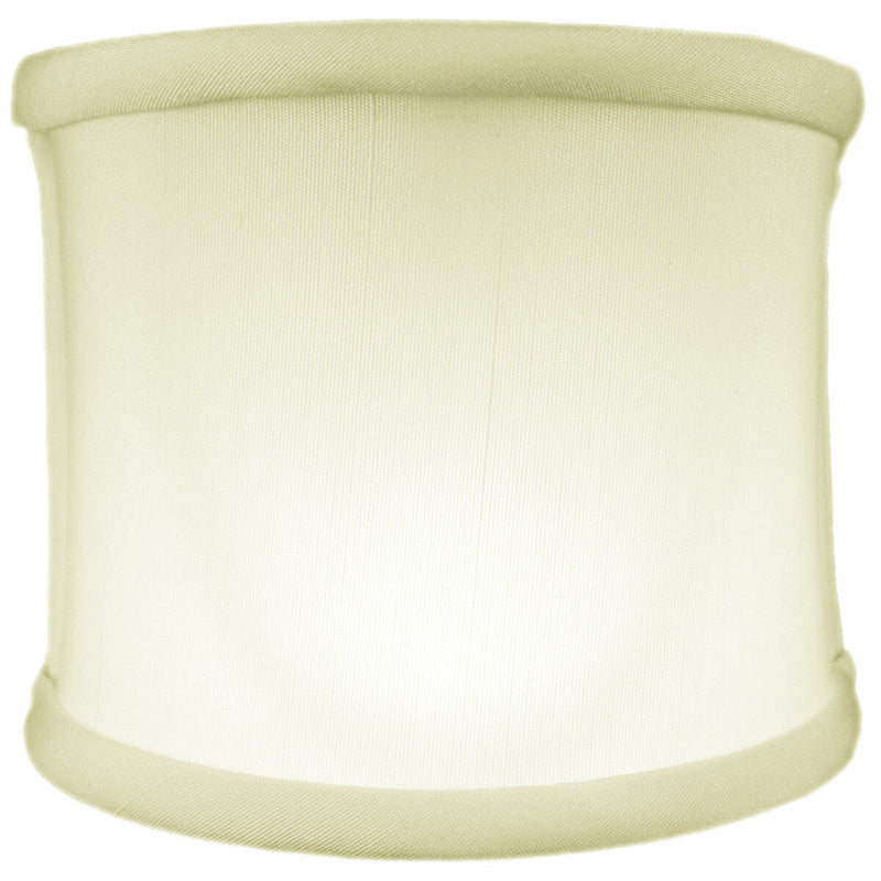 4"W x 4"H Clip-on Sconce Half-Shell Lampshade Eggshell Shantung Fabric