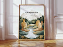 Be Still Autumn River Psalm Print